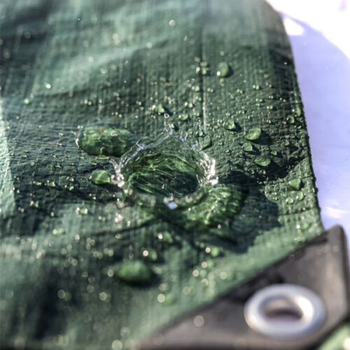 140GSMGreen &SilverTarpaulinSheetsHeavyDutyWaterproofCovers