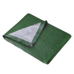 140GSMGreen &SilverTarpaulinSheetsHeavyDutyWaterproofCovers