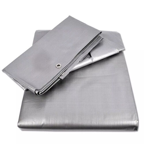 160GSMSilverTarpaulinDurableWeatherproofTarps