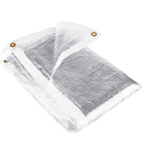 310GSMGlassClearPVCTarpaulinSheetsClearWaterproofTransparentTarpaulin