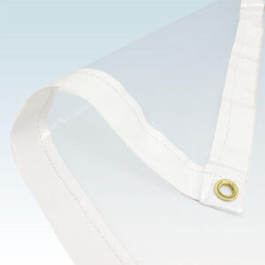 GlassClearTarpaulin320GSMHeavyDutyTransparentPVCTarp