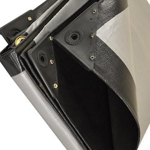 Premium Heavy Duty 270gsm Tarpaulin – Waterproof Black/Silver Multi-Use Tarp - Image 2