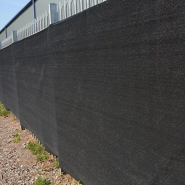 BlackShadeNetting230gsmPrivacyNetting