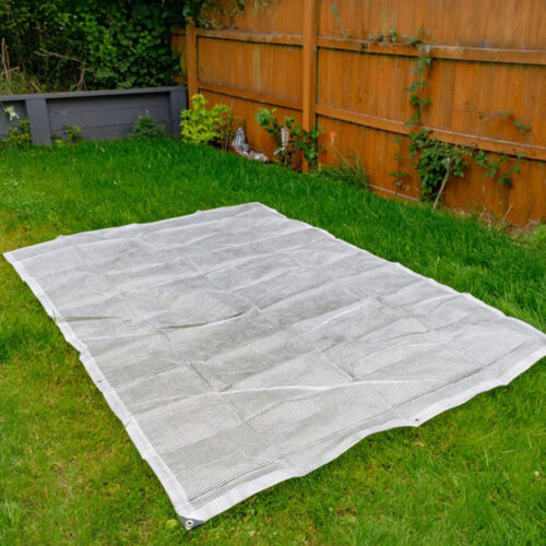 HeavyDuty350gsmClearTarpaulinsReinforcedMeshTarpaulins
