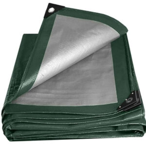HeavyDutyGreenSilverTarpaulins240gsmPETarpaulins