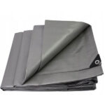 HeavyWeightGreyTarpaulin200gsmShrinkproofTarpaulins