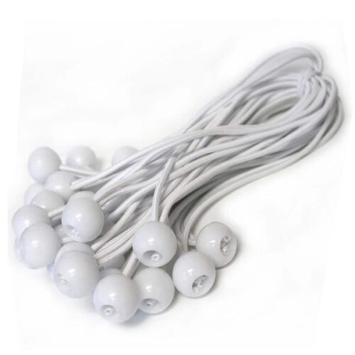 Premium White Bungee Ball For Tarpaulins - 30cm