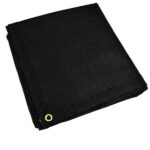 TearResistantBlackCanvasTarpaulin400gsm BreathableCanvasTarps