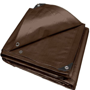 UltraHeavyDutyBrownTarpaulin240gsmToughOutdoorTarpaulin